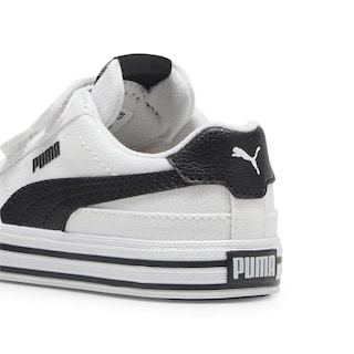 Foto 5 | Tenis Puma Court Classic Vulc Infantil Para Niño Blanco