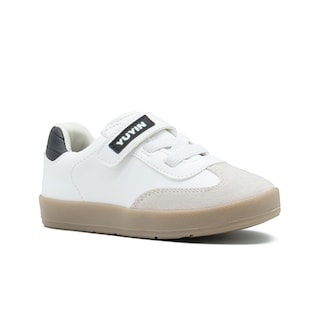 Foto 1 | Tenis Para Niño Urbano Casual Choclo Color Blanco Gris Blanco