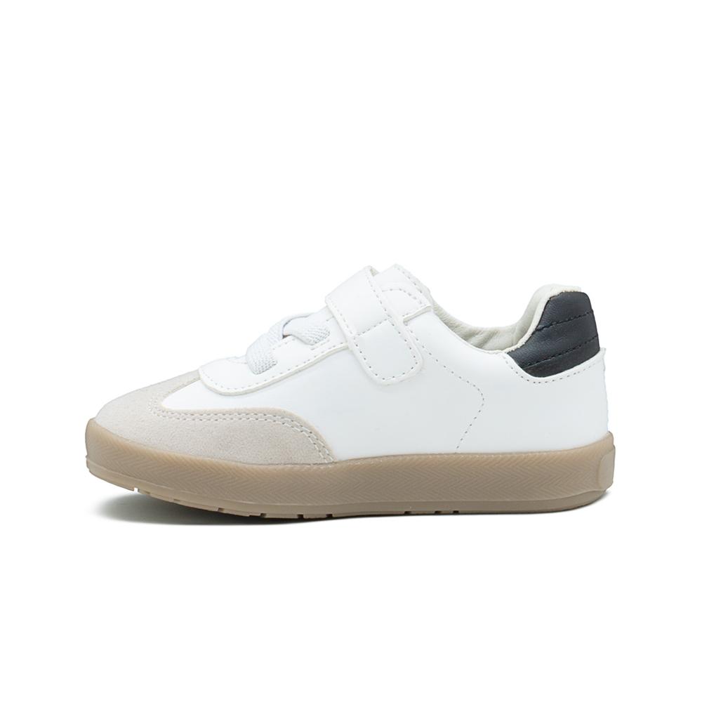 Foto 2 | Tenis Para Niño Urbano Casual Choclo Color Blanco Gris Blanco