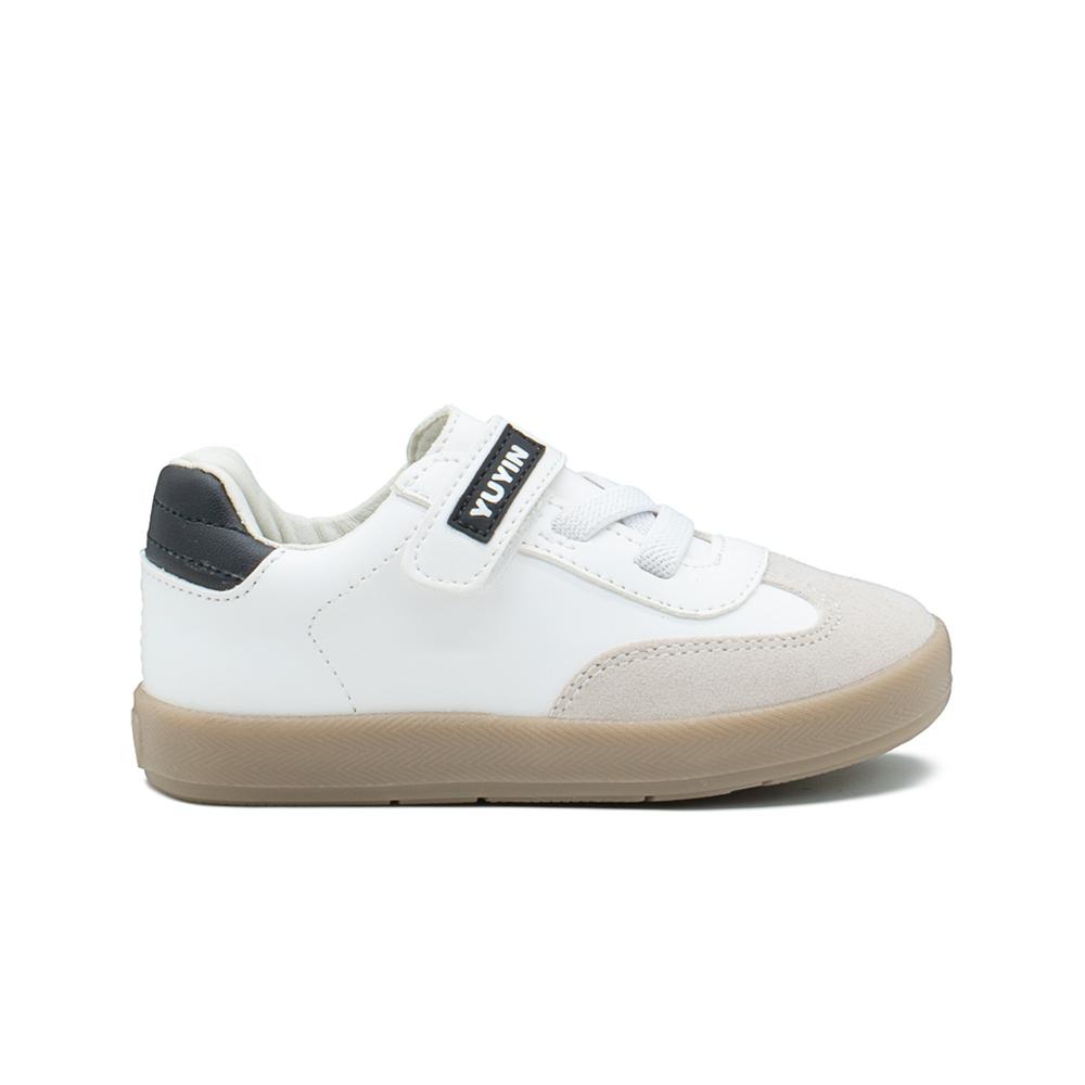 Foto 4 pulgar | Tenis Para Niño Urbano Casual Choclo Color Blanco Gris Blanco