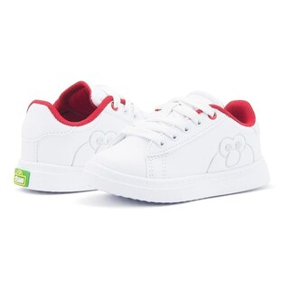 Foto 2 | Tenis Niño Plaza Sésamo Elmo Color Blanco Rojo 18-24 Blanco