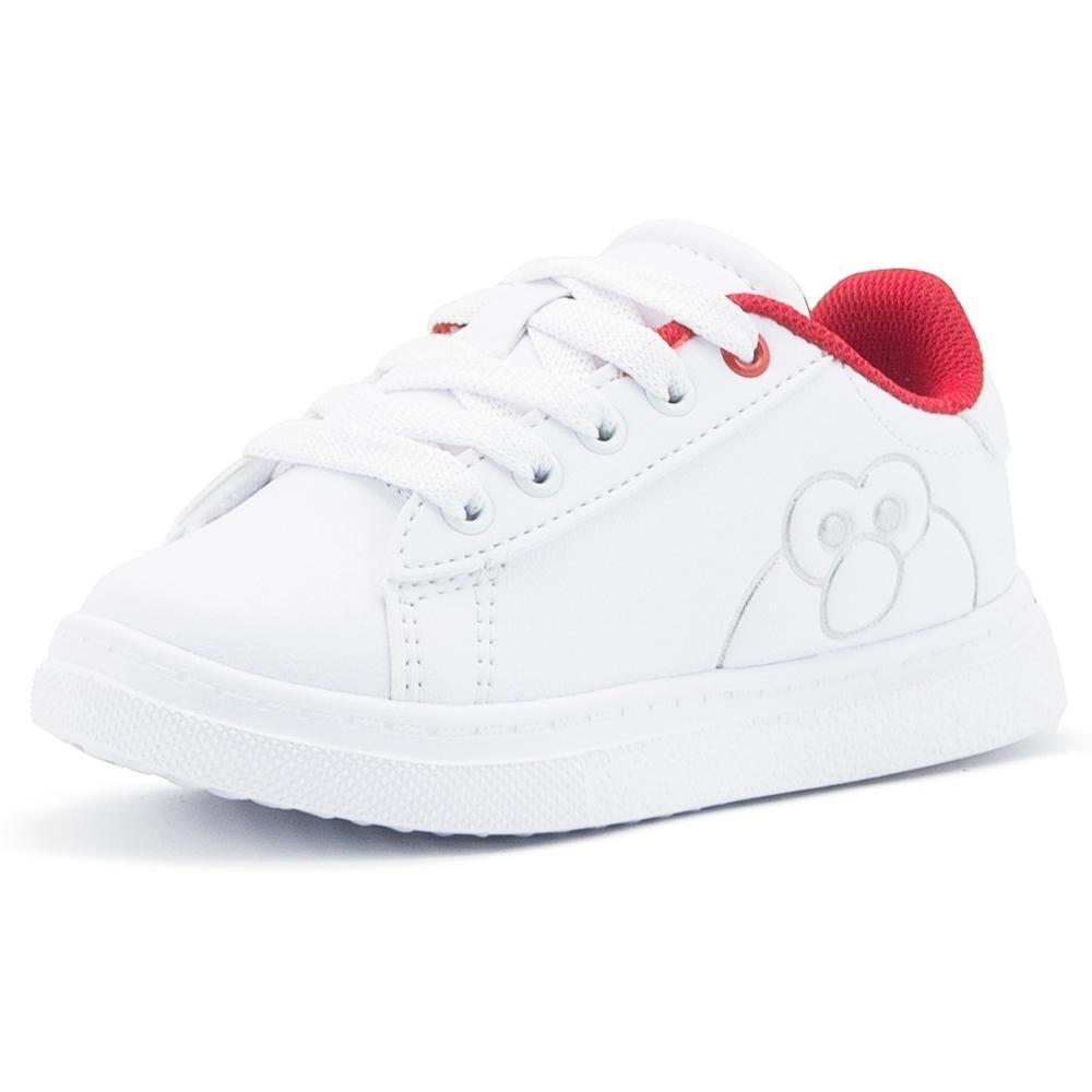 Foto 4 pulgar | Tenis Niño Plaza Sésamo Elmo Color Blanco Rojo 18-24 Blanco