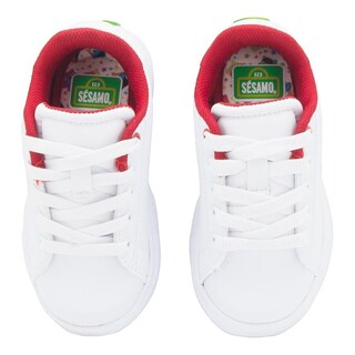 Foto 5 | Tenis Niño Plaza Sésamo Elmo Color Blanco Rojo 18-24 Blanco