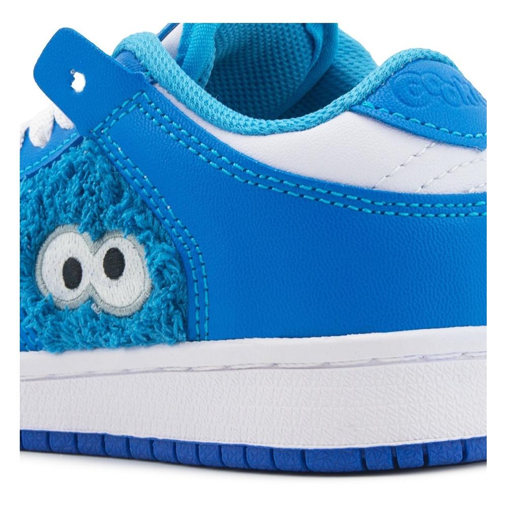 Foto 8 pulgar | Tenis Niño Tendencia Plaza Sesamo Come Galletas Choclo Azul Azul