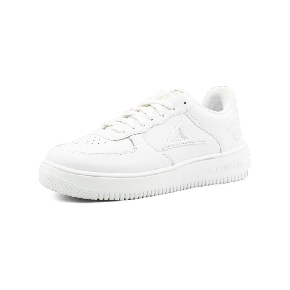 Foto 4 | Tenis Escolar Pirma Originales Para Niño Cómodos Blanco Blanco