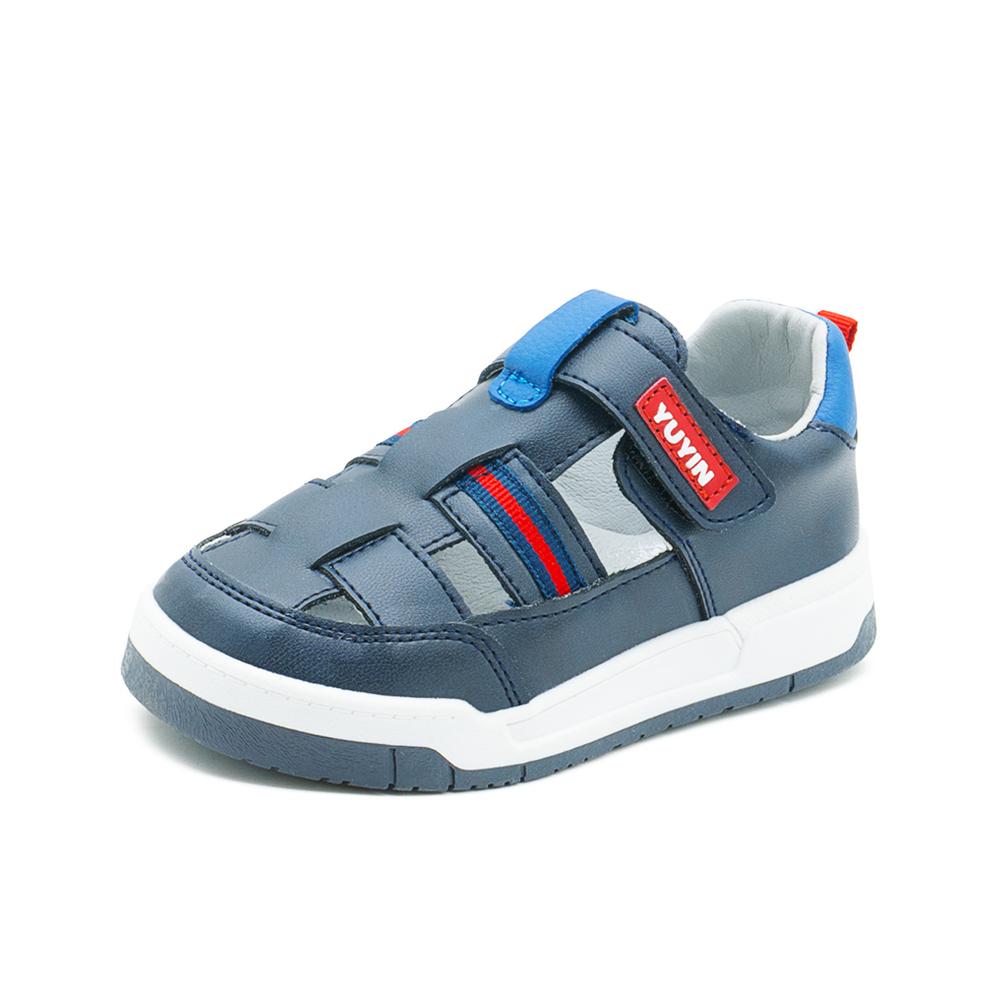 Foto 5 pulgar | Sandalia Para Niño Cerrada Casual Uso Diario Color Marino Azul Marino