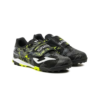 Foto 7 | Tenis Futbol Rápido Joma Juvenil Pasto Sintético Turf Negro Negro