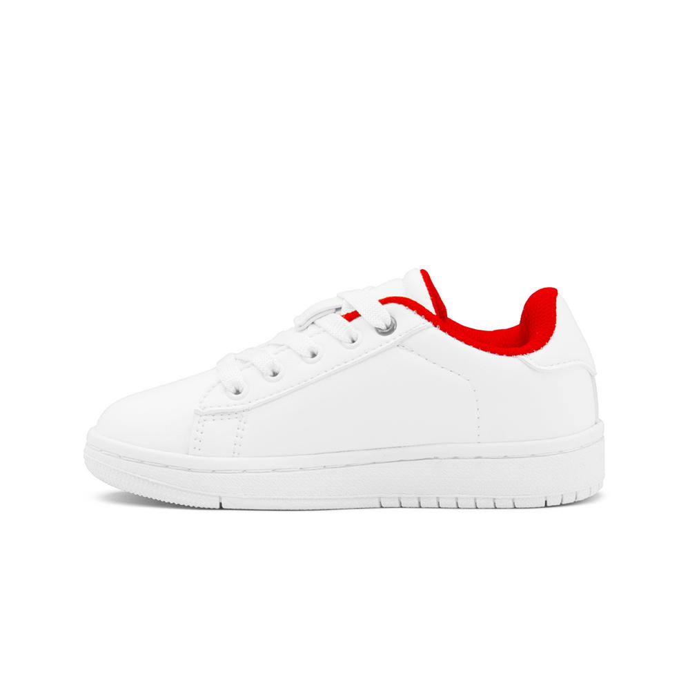 Foto 6 | Tenis Escolar Para Niño Plaza Sesamo Elmo Antideslizante Blanco