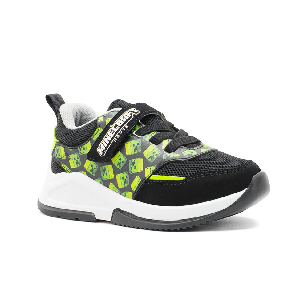 Tenis Para Niño Minercraft Gamer Video Juegos Color Negro Negro