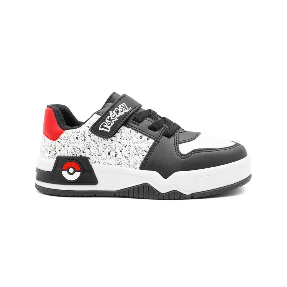 Foto 4 pulgar | Tenis Niño Pokemon  Gamer Moda Tendencia Blanco Negro 18-25 Negro