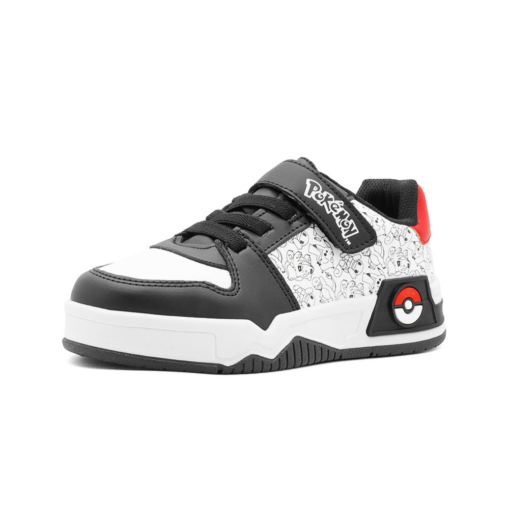 Foto 5 pulgar | Tenis Niño Pokemon  Gamer Moda Tendencia Blanco Negro 18-25 Negro