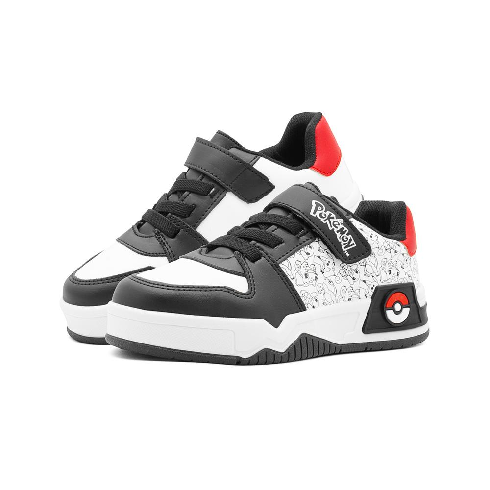 Foto 6 | Tenis Niño Pokemon  Gamer Moda Tendencia Blanco Negro 18-25 Negro