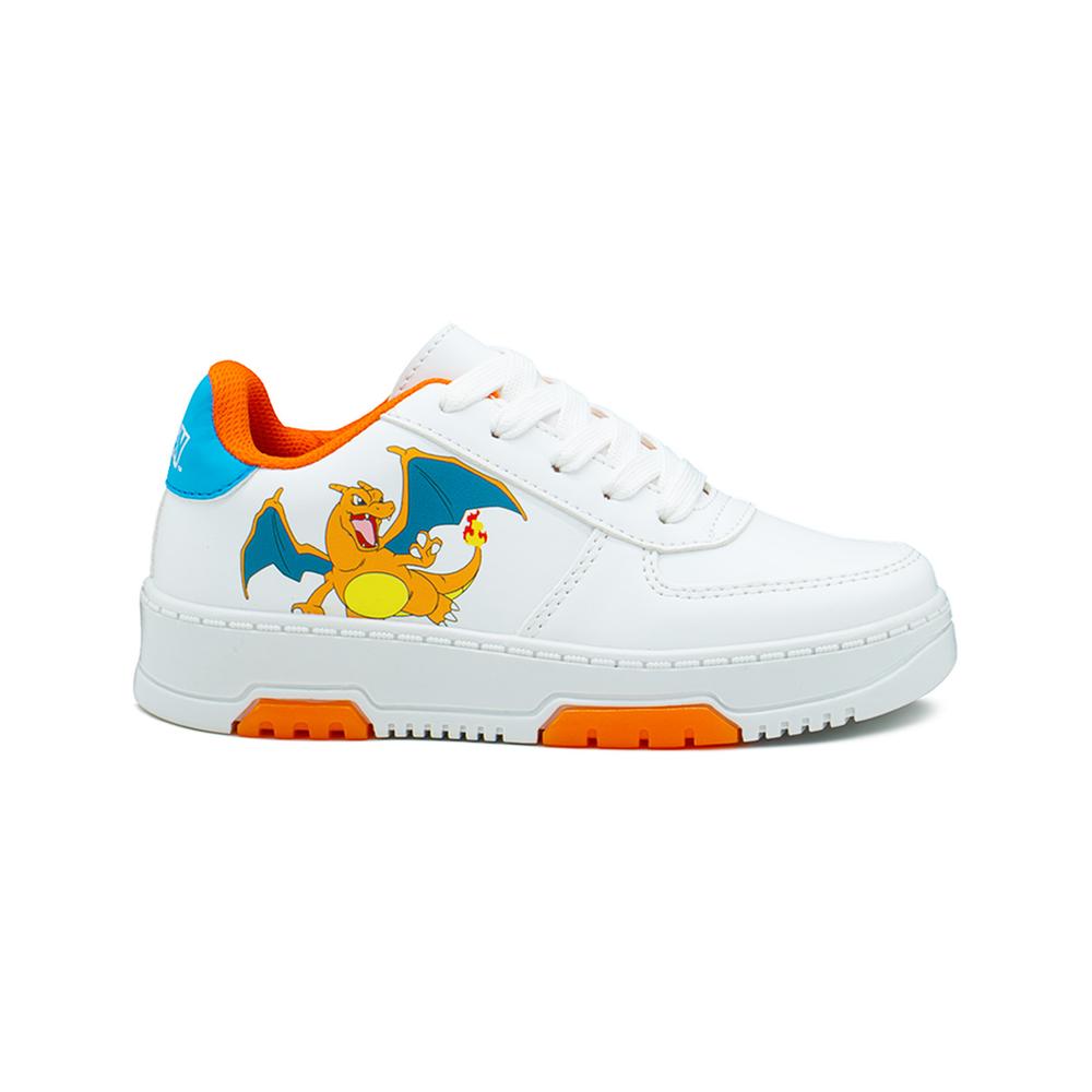 Foto 4 pulgar | Tenis Niño Pokemon Charizard Gamer Urbano 18-25 Color Blanco Blanco