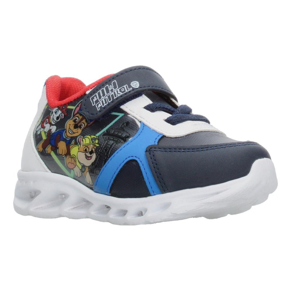 Foto 3 pulgar | Tenis Niño Toddler Paw Patrol Azul Marino Casual Suela Luces Led Ligero Velcro Ajustable Azul Marino