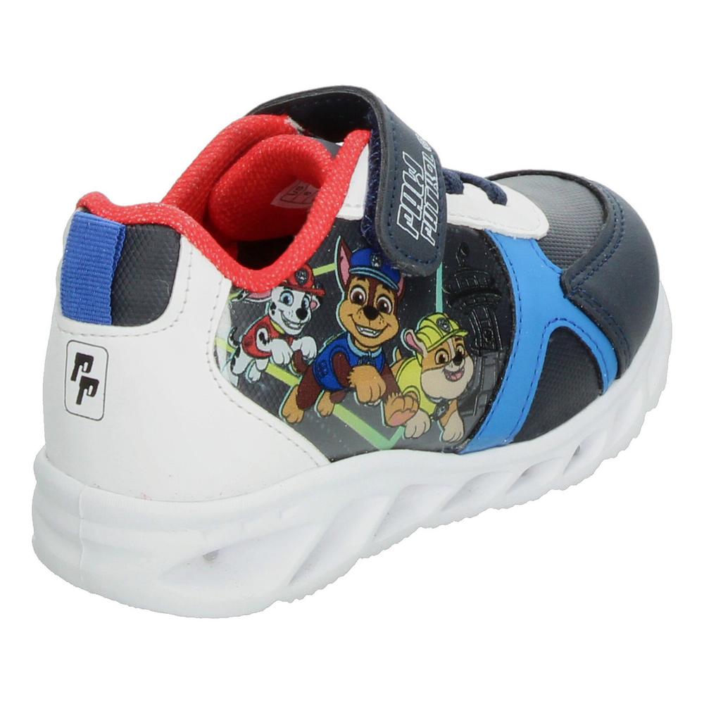 Foto 4 pulgar | Tenis Niño Toddler Paw Patrol Azul Marino Casual Suela Luces Led Ligero Velcro Ajustable Azul Marino