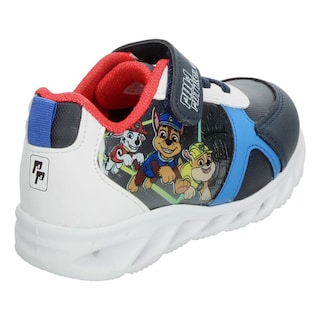 Foto 3 | Tenis Niño Toddler Paw Patrol Azul Marino Casual Suela Luces Led Ligero Velcro Ajustable Azul Marino