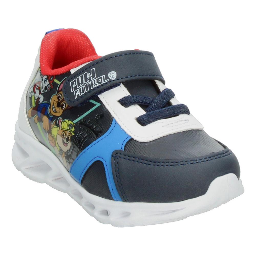 Foto 5 pulgar | Tenis Niño Toddler Paw Patrol Azul Marino Casual Suela Luces Led Ligero Velcro Ajustable Azul Marino