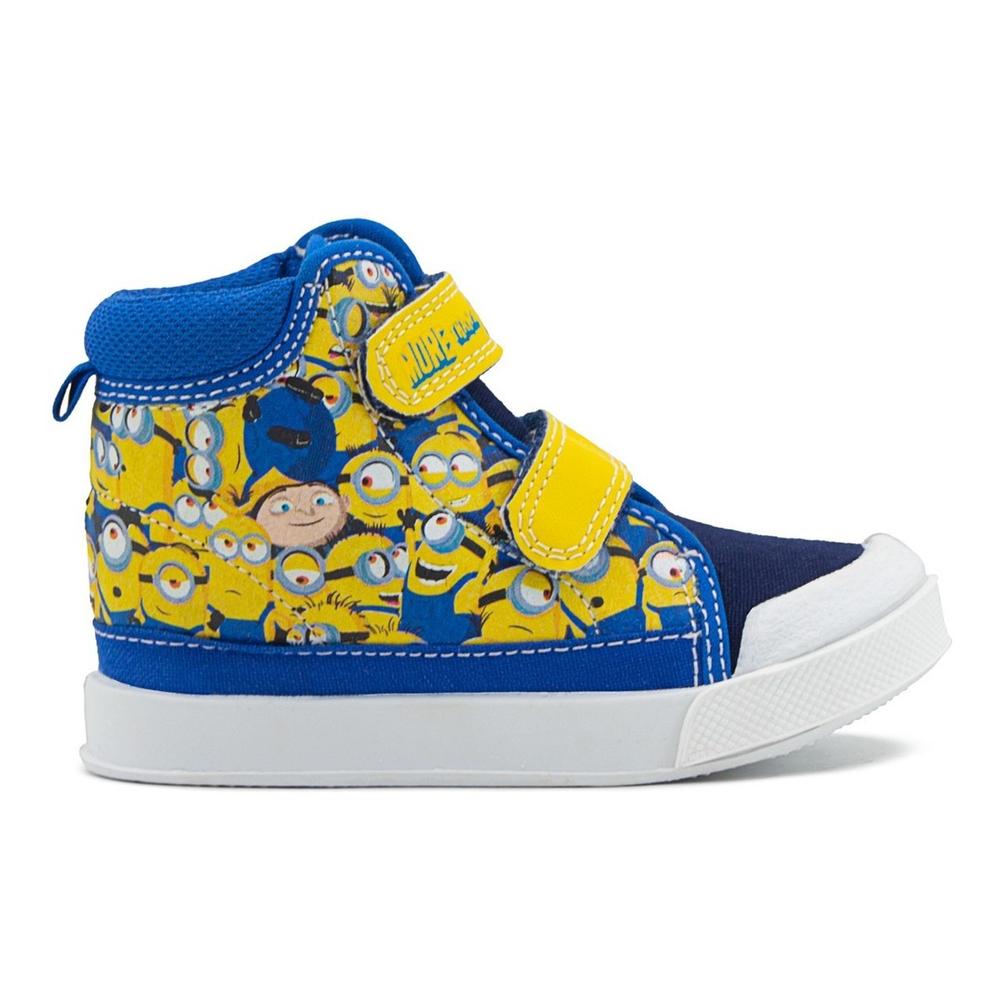 Foto 1 | Tenis Bota Velcro Azul Minions Niño Charly 12-17 Azul Marino