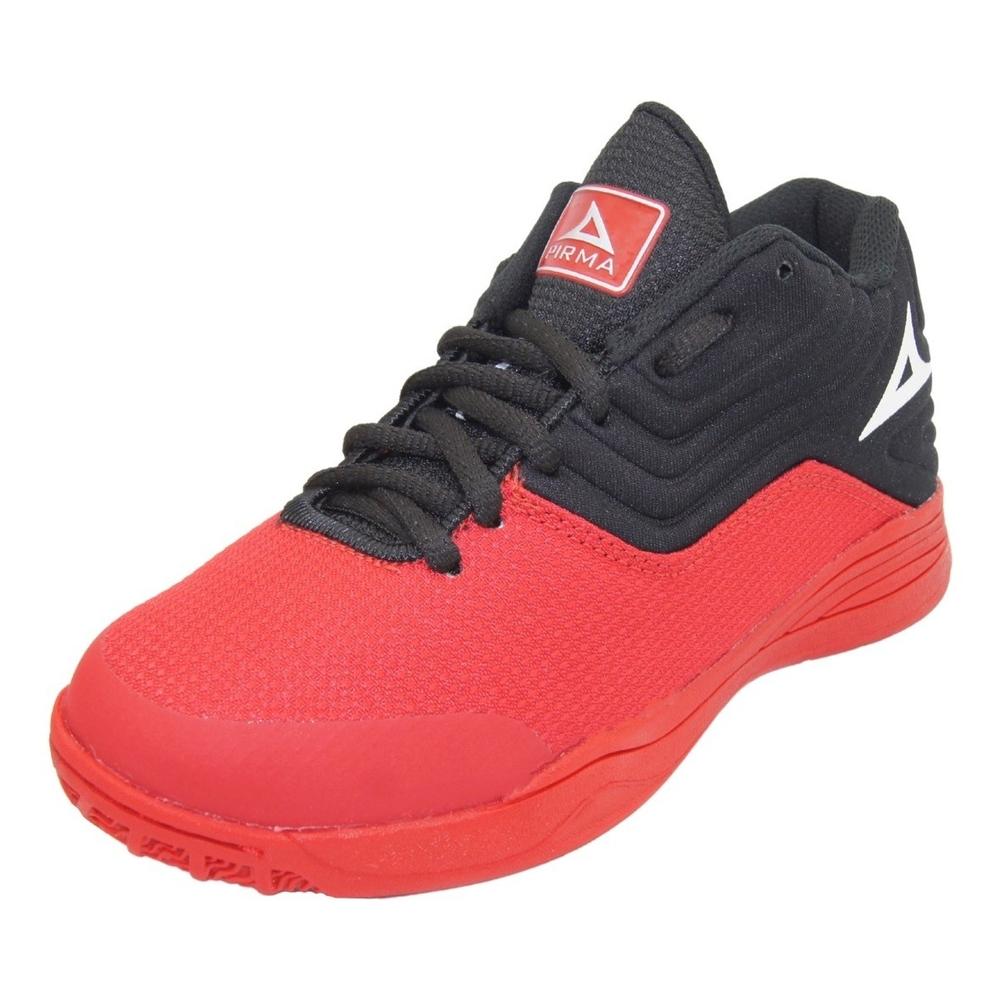 Foto 3 pulgar | Tenis Niño Bota Basketball Pirma Negro Rojo Niño 18-21.5 Negro