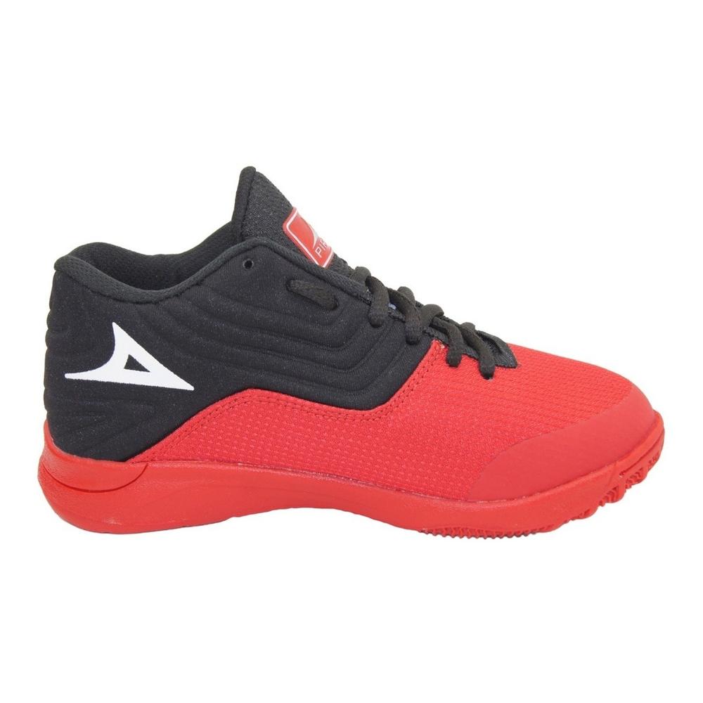 Foto 5 pulgar | Tenis Niño Bota Basketball Pirma Negro Rojo Niño 18-21.5 Negro