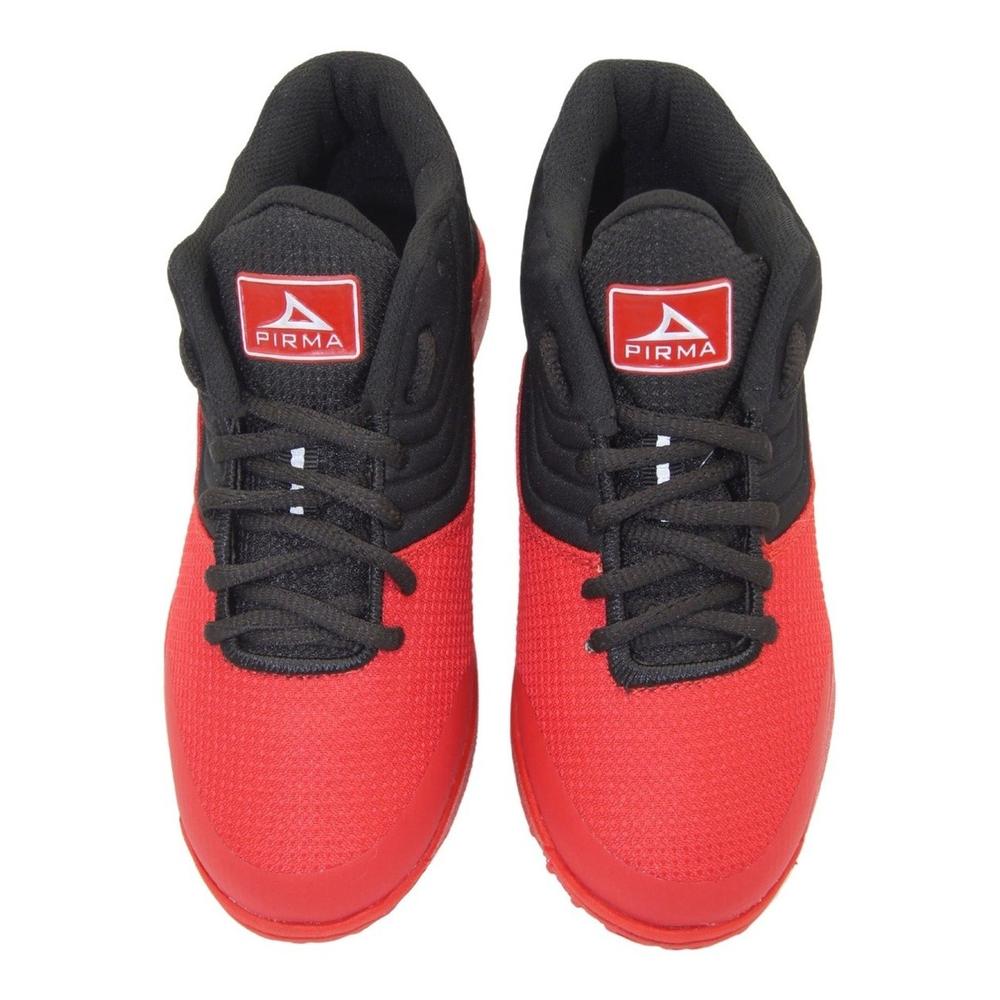 Foto 6 pulgar | Tenis Niño Bota Basketball Pirma Negro Rojo Niño 18-21.5 Negro
