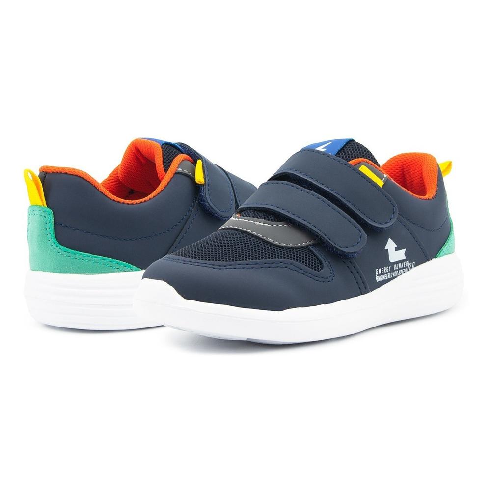 Foto 1 | Tenis Niño Moda Velcro Roddyck Color Marino Ligeros 12-17 Azul Marino