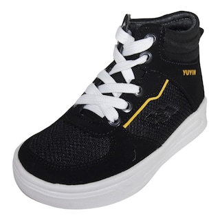 Foto 1 | Tenis Bota Yuyin Niño Super Ligero 20390 Negro 15-17.5 Negro