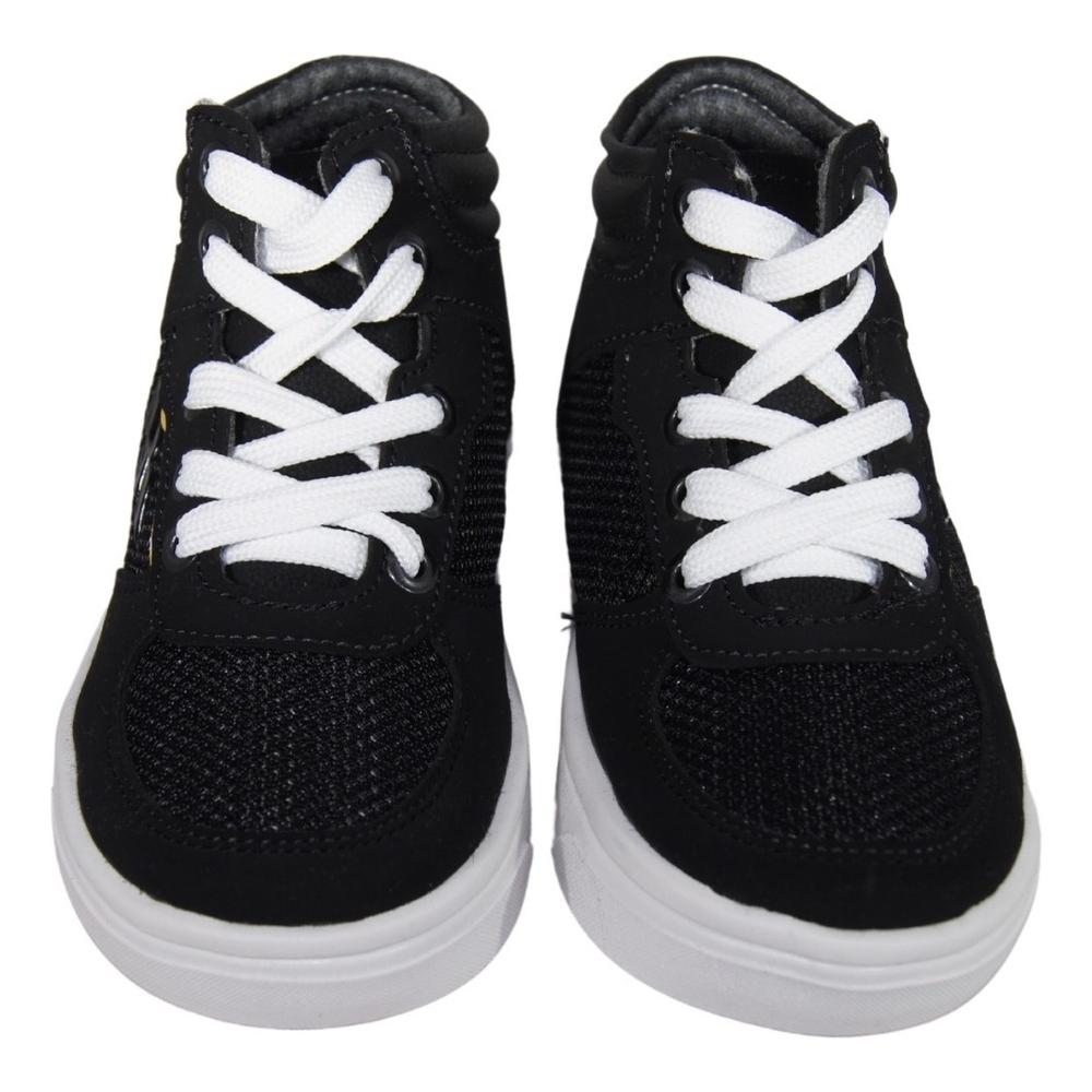 Foto 3 | Tenis Bota Yuyin Niño Super Ligero 20390 Negro 15-17.5 Negro