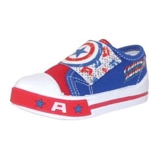 Foto 1 | Tenis Niño Capitán América Avengers Marvel Adam 12-18 Azul Azul