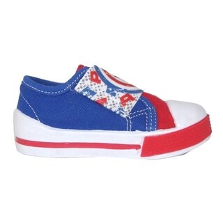 Foto 3 | Tenis Niño Capitán América Avengers Marvel Adam 12-18 Azul Azul