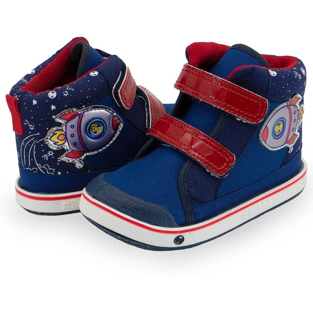 Tenis Bota Niño Velcro Bubble Gummers Lolo Marino 12-17 Azul Marino