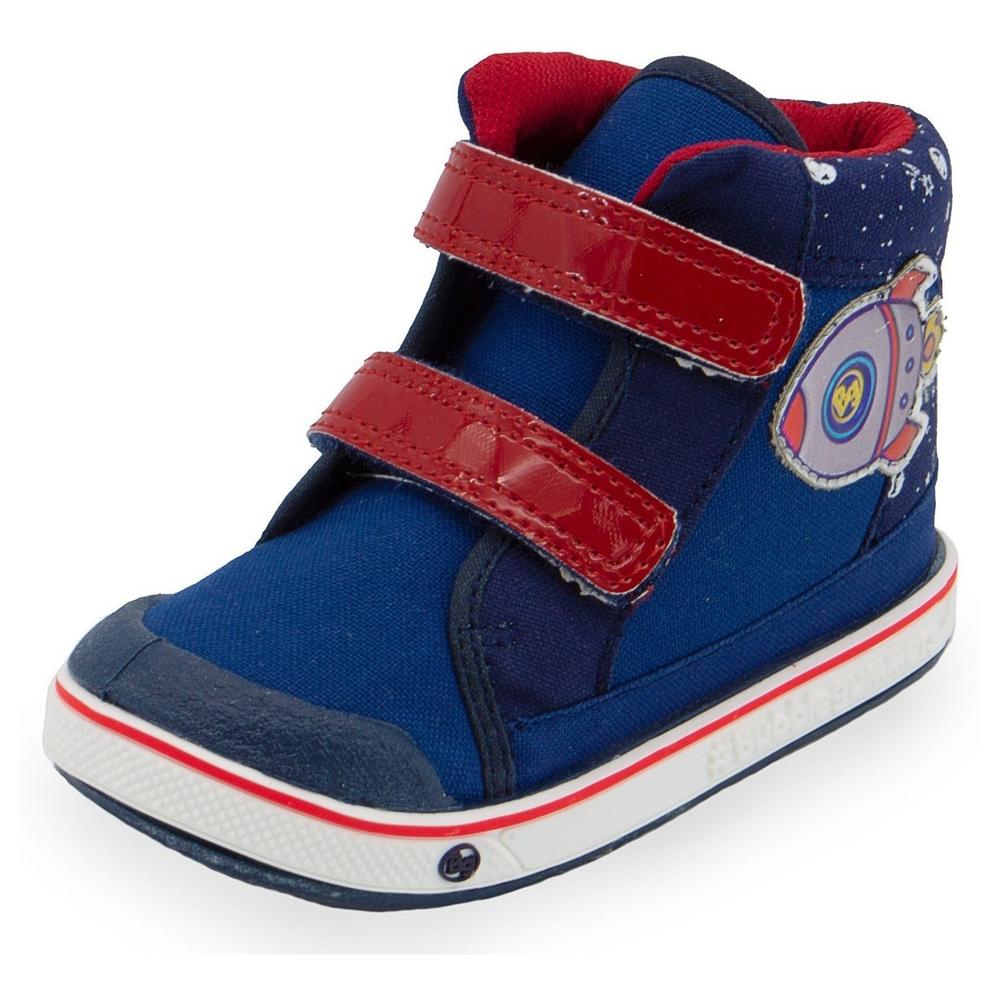 Foto 2 | Tenis Bota Niño Velcro Bubble Gummers Lolo Marino 12-17 Azul Marino