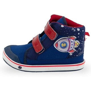 Foto 3 | Tenis Bota Niño Velcro Bubble Gummers Lolo Marino 12-17 Azul Marino