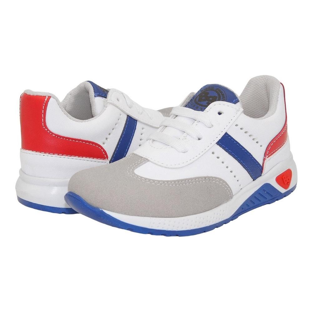 Foto 2 pulgar | Tenis Niño Moda Bubble Gummers Kamaleon 14-18 Blanco/rojo Blanco