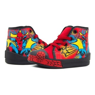 Foto 3 | Tenis Niño Spider Man Bubble Gummers Zas Blanco/rojo 12-17 Rojo