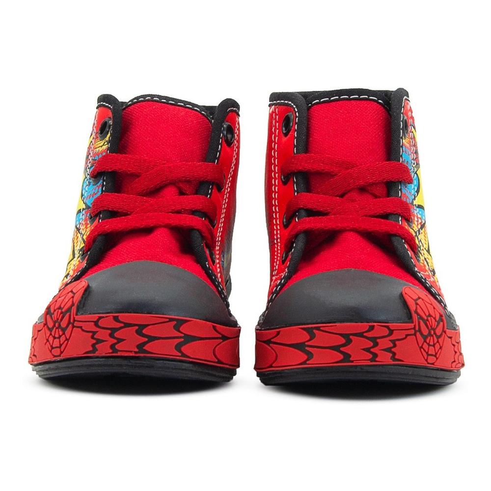 Foto 7 | Tenis Niño Spider Man Bubble Gummers Zas Blanco/rojo 12-17 Rojo