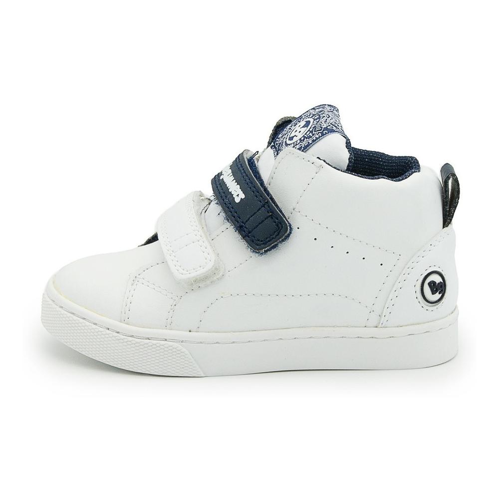 Foto 5 pulgar | Tenis Piel Niño Bubble Gummers Icono Blanco/marino 15-21 Blanco