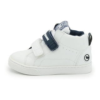 Foto 4 | Tenis Piel Niño Bubble Gummers Icono Blanco/marino 15-21 Blanco