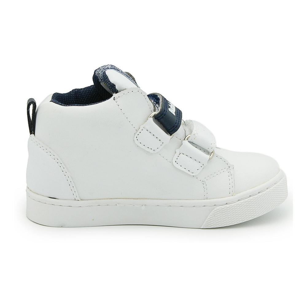 Foto 6 pulgar | Tenis Piel Niño Bubble Gummers Icono Blanco/marino 15-21 Blanco