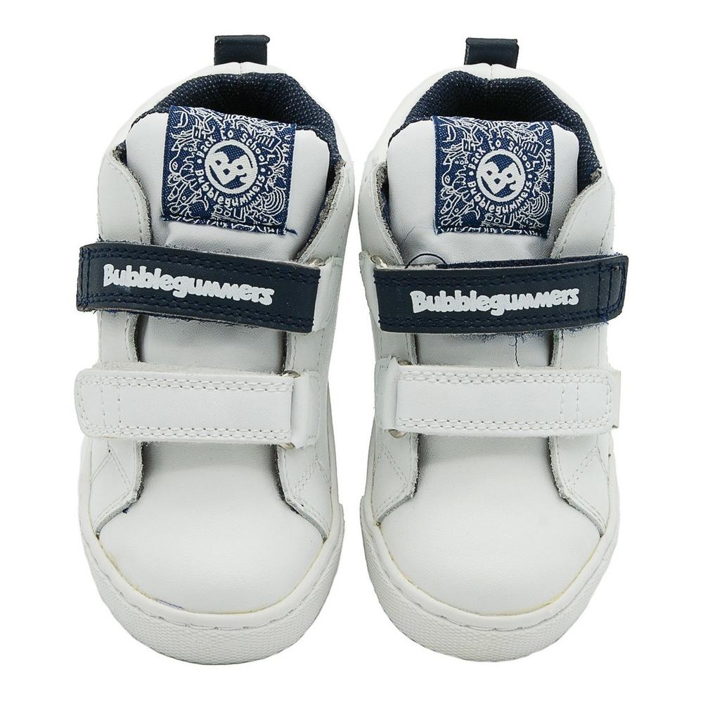 Foto 6 | Tenis Piel Niño Bubble Gummers Icono Blanco/marino 15-21 Blanco