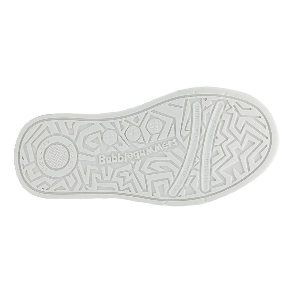 Foto 7 | Tenis Piel Niño Bubble Gummers Icono Blanco/marino 15-21 Blanco