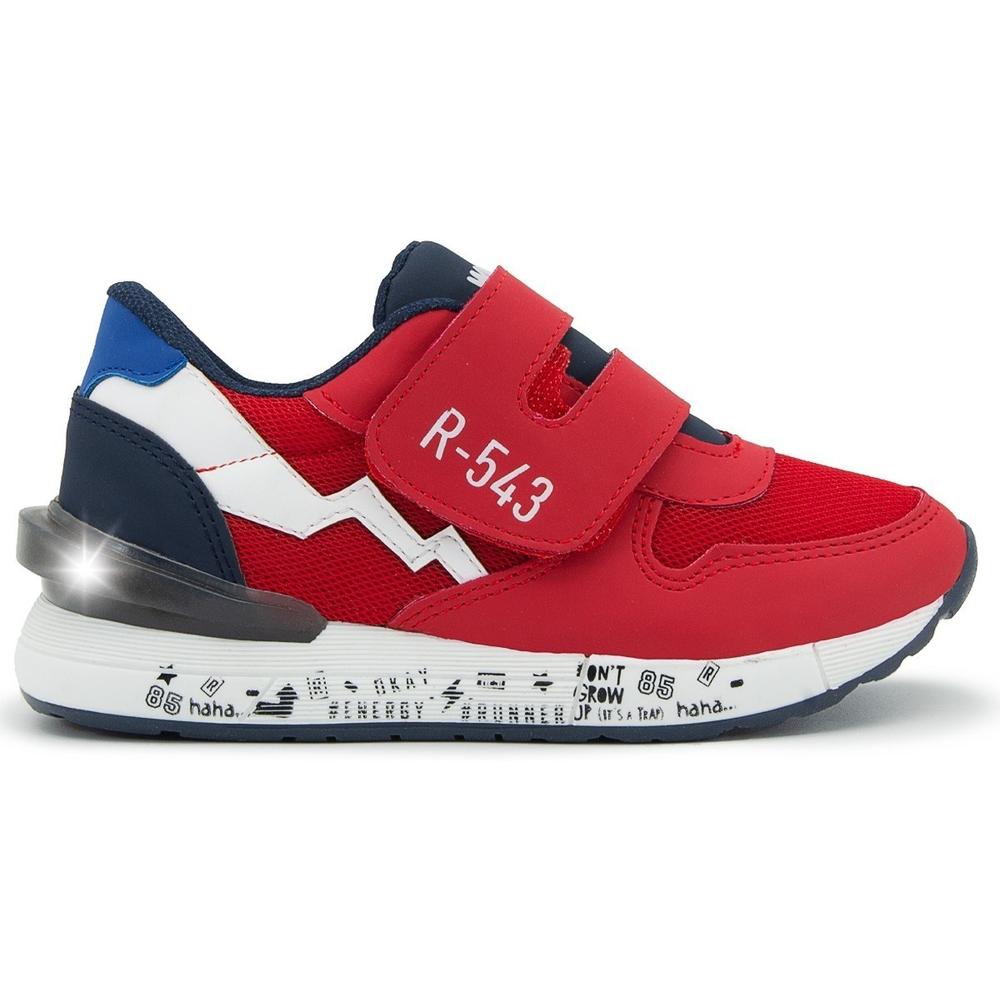 Foto 1 | Tenis Luces Niño Roddyck Velcro Casual Color Rojo 12-14.5 Rojo