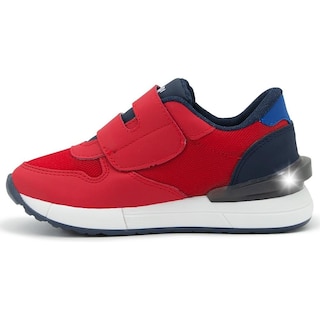 Foto 4 | Tenis Luces Niño Roddyck Velcro Casual Color Rojo 12-14.5 Rojo