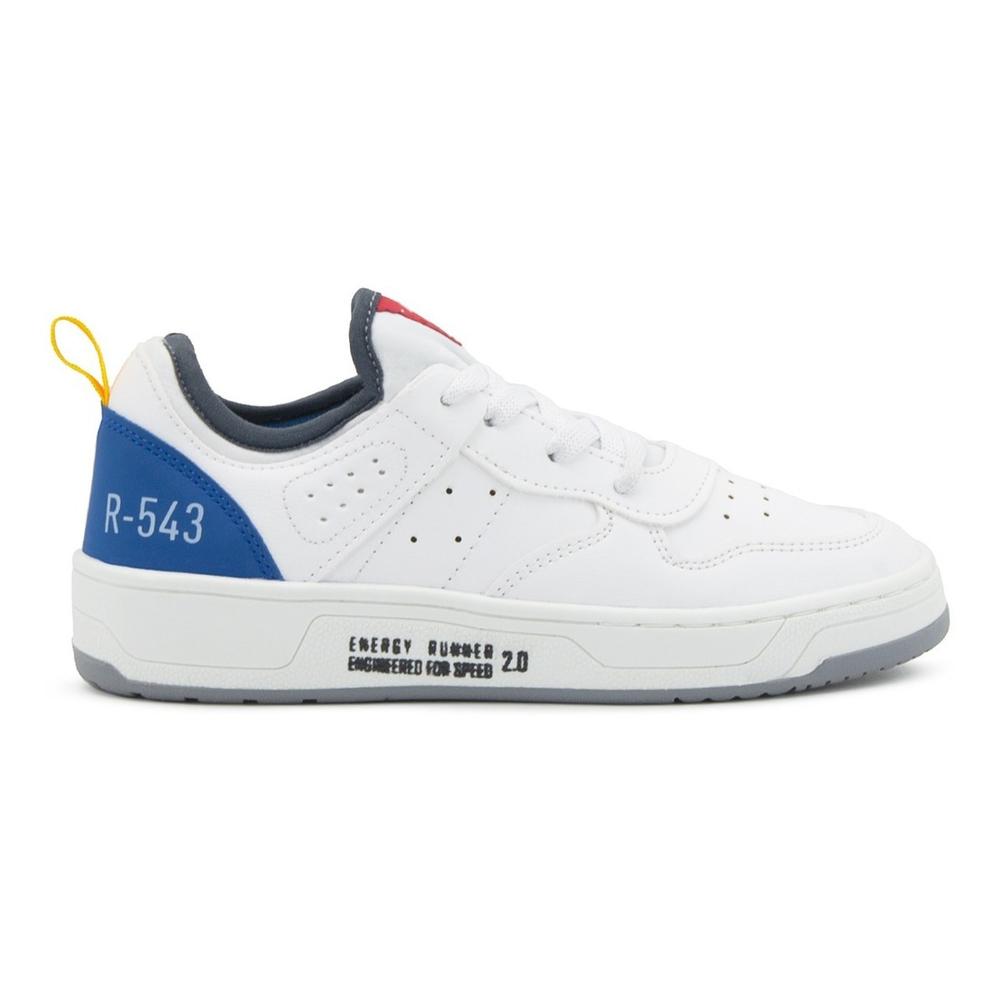 Tenis Casual Niño Agujeta Color Blanco Roddyck 15-21 Blanco