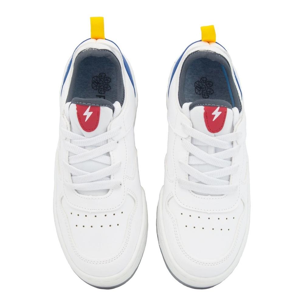 Foto 5 | Tenis Casual Niño Agujeta Color Blanco Roddyck 15-21 Blanco