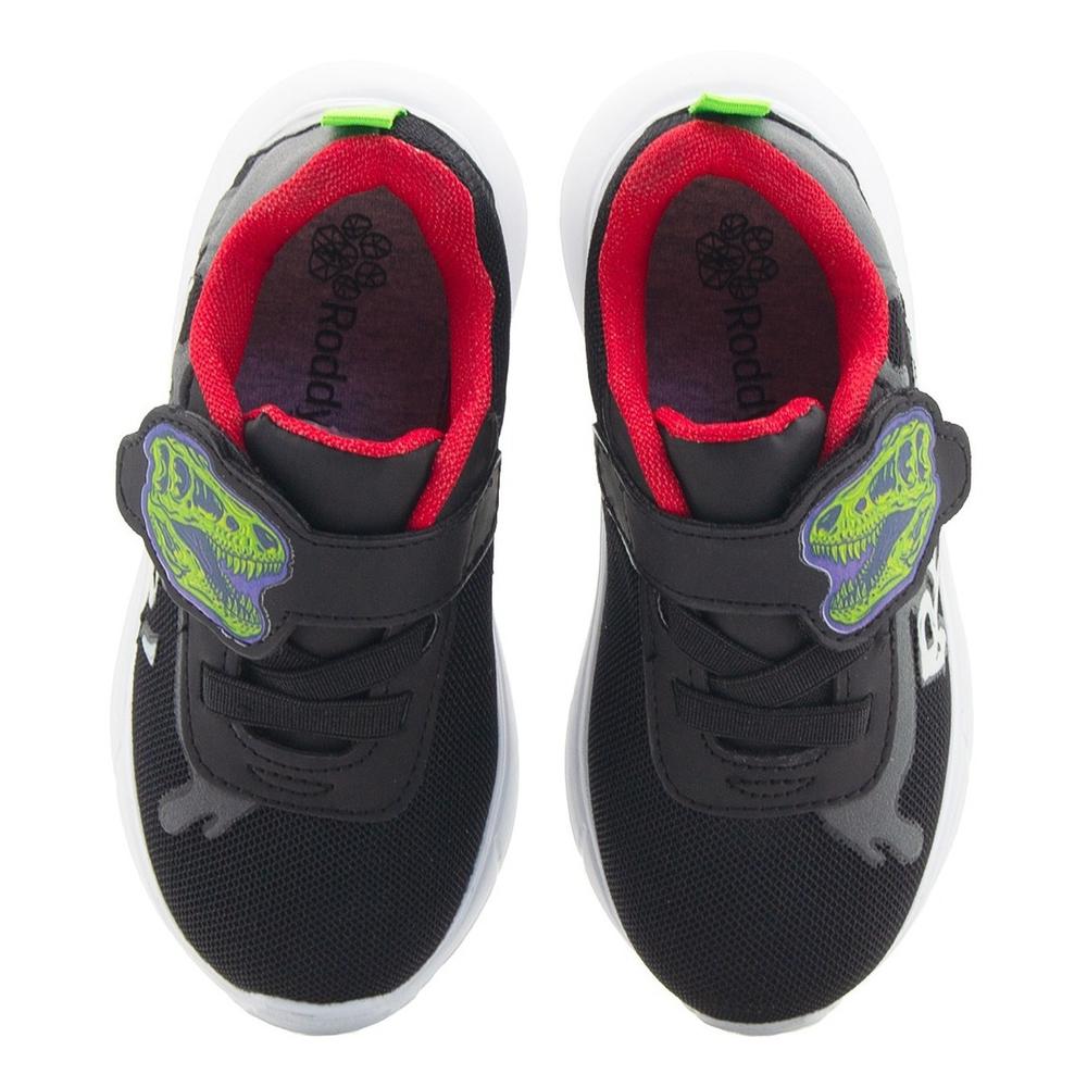 Foto 6 | Tenis Niño Roddyck Velcro Dinosaurio Verde Militar 18-21 Negro