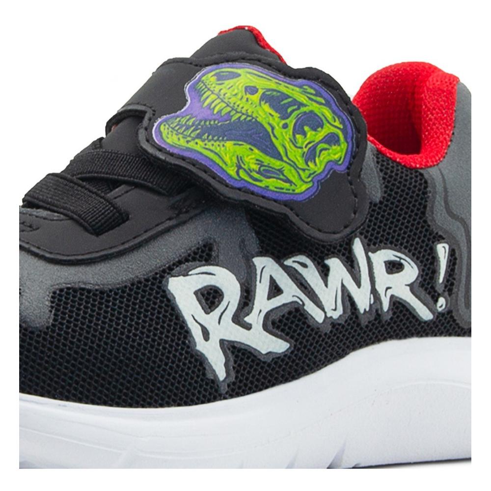 Foto 7 | Tenis Niño Roddyck Velcro Dinosaurio Verde Militar 18-21 Negro