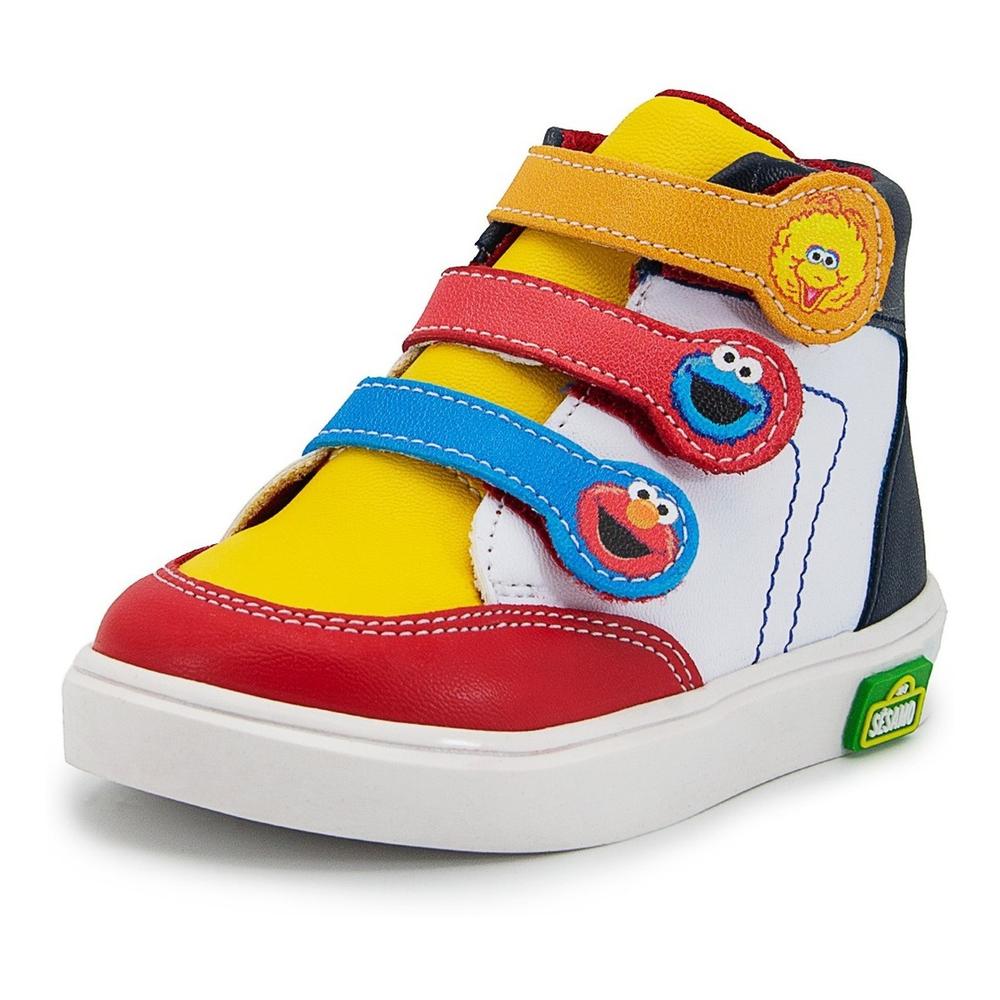 Foto 4 pulgar | Tenis Moda Tendencia Bota Plaza Sesamo Niño 13-21 Rojo Rojo