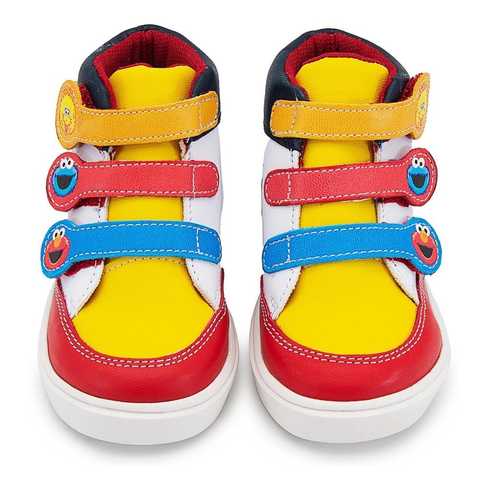 Foto 7 pulgar | Tenis Moda Tendencia Bota Plaza Sesamo Niño 13-21 Rojo Rojo