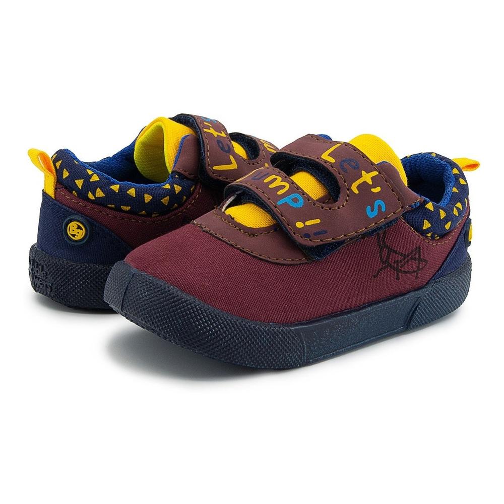 Foto 1 | Tenis Choclo Para Niño Velcro Null Color Vino 12-17 Cafe
